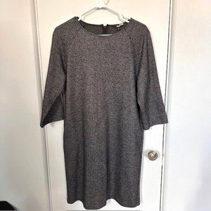 Uniqlo wool blend long sleeve dress